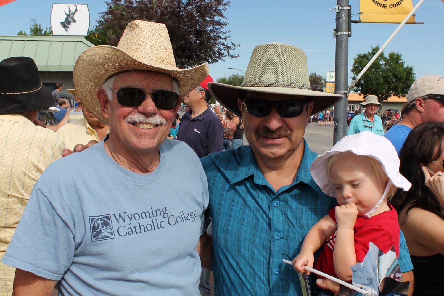 John Freeh and Dave Kellogg at Lander Wyoming 4th of July Parade