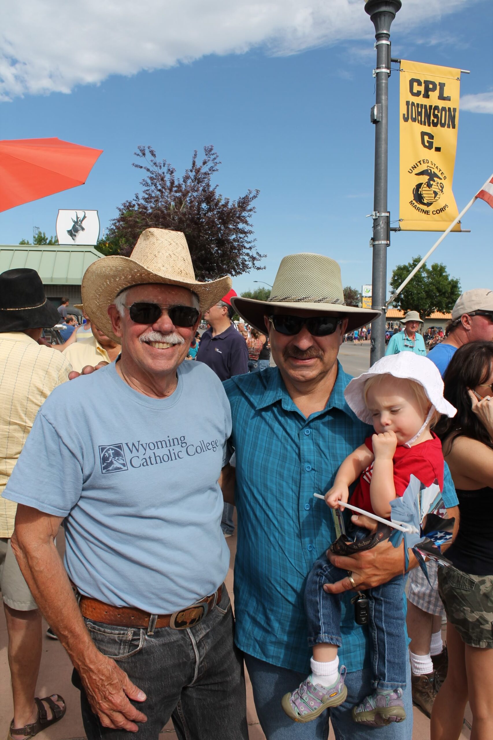John Freeh and Dave Kellogg at Lander Wyoming 4th of July Parade